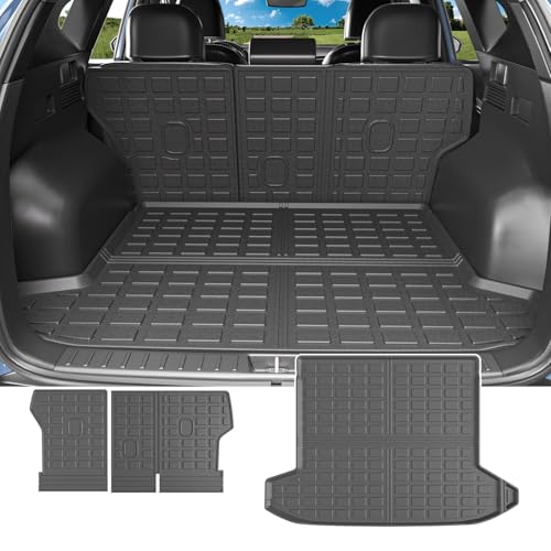 powoq Cargo Mat Compatible with 2022-2024 2025 Tucson Trunk Mat Cargo Liner TPE All Protection Trunk Liner Backrest Replacement for 2022-2024 2025 Tucson Accessories - Image 1