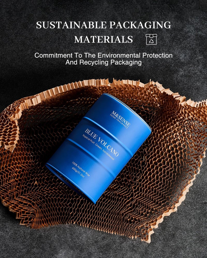 M&SENSE Tropical Fruit Soy Scented Candles Natural Non Toxic, Large Summer Candles 21.2oz 120 Hours Long Lasting Burning, Unique Candle Gifts Cozy Room Decor for Women Men - Image 5