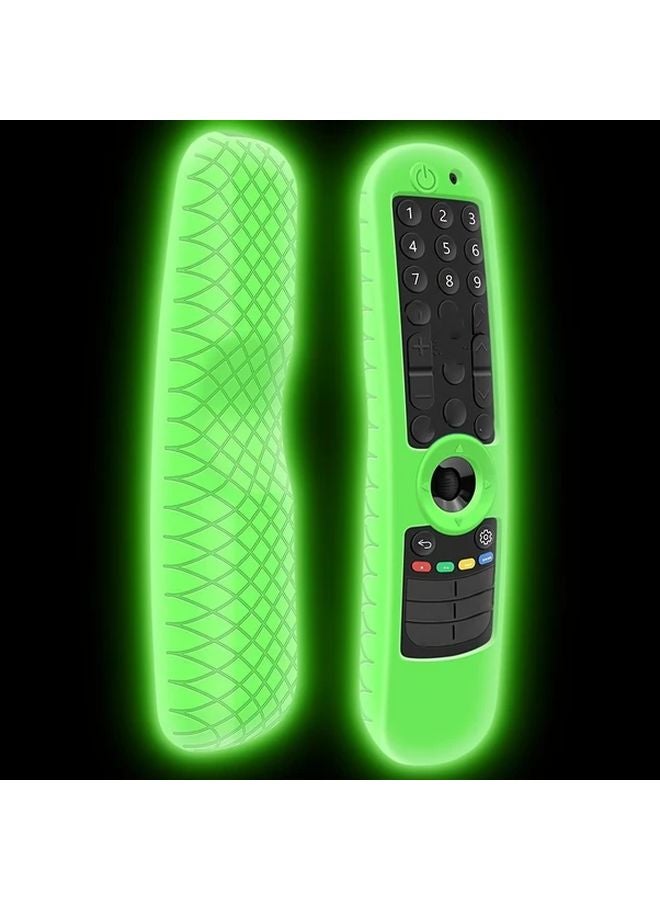 LG AN MR21GA MR21GC MR2GA MR2GN Silicone Remote Case Shockproof Soft Grip Protective Cover Fluorescent Green - Image 1