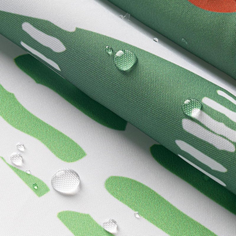 Sunlit Geometric Modern Design Christmas Shower Curtain Christmas Tree Bathroom Home Office Holiday Wall Decoration as Tapestry and Photo Booth Backdrop Red Green White Printed - Image 4