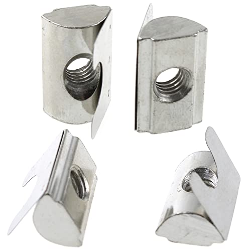 LUORNG 12pcs Roll in Spring M6 T Nuts with Spring Sheet for 8mm Slot Aluminum Profile, 3030/4040 Series Universal - Image 3