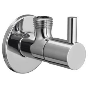 SHRUTI Brass Angle CockAngle ValveStop Cock withSS Wall Flange Free PVC Water Joint Connection and Teflon Tap 197010311376 - Image 2