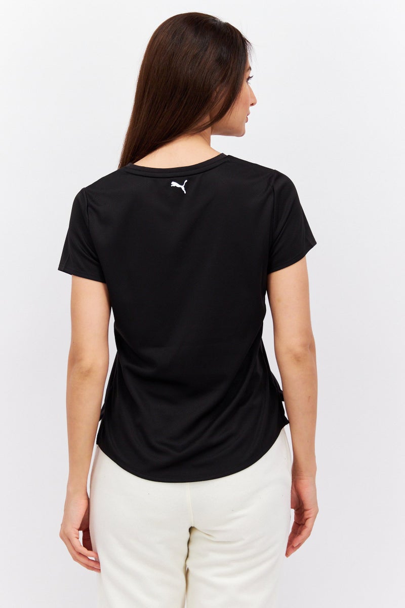 PUMA Women Sportswear Fit Short Sleeves Training Top, Black - Image 4