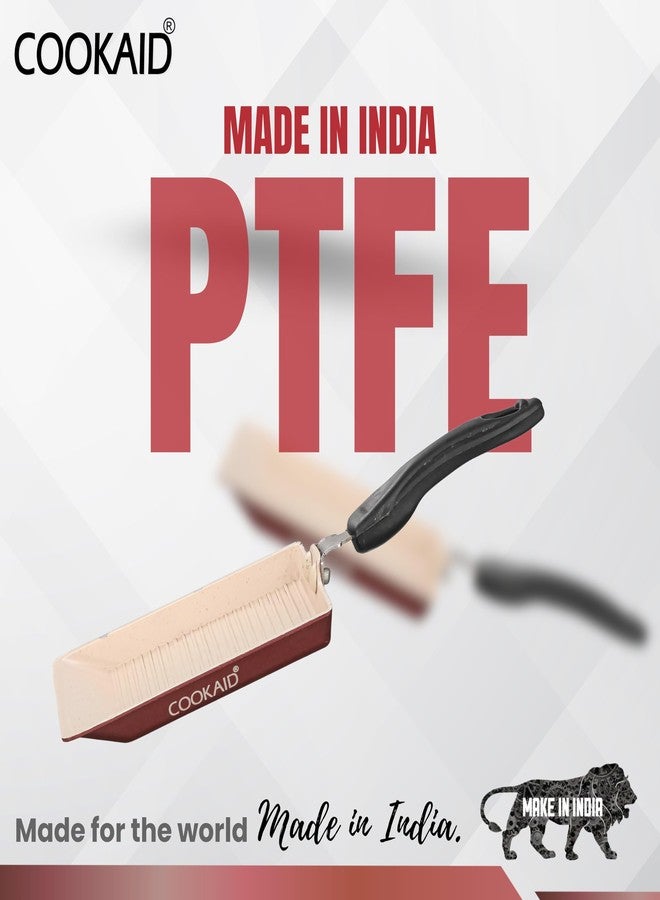 Cookaid Neo Glide Series Non Stick PTFE Tosty 13 cm| Aluminium Body| ISI Certified | Metallic Cherry - Image 5
