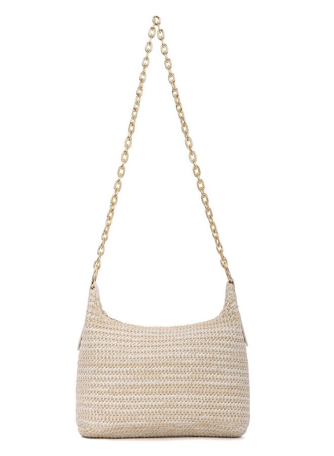 SUKUTU Women's Straw Woven Shoulder Bag Summer Beach Purse Vacation Tote Handbag - Image 1