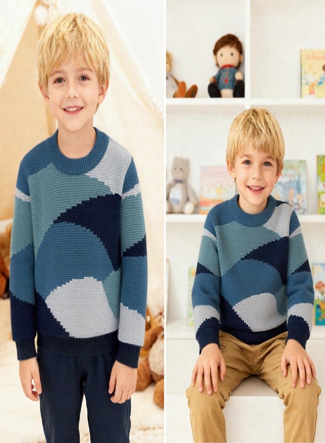 Curipeer Baby Boys' Girls' Cable Knit Sweater Long Sleeve Toddler Pullover Tops Color-Blocked 18-24 Months - Image 2