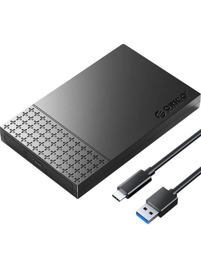 BURAQ ORICO ORICO-2526C3-V1 2.5 inch USB 3.0 USB-A to Type-C Hard Drive Enclosure External Storage Case (Black)  - Image 1