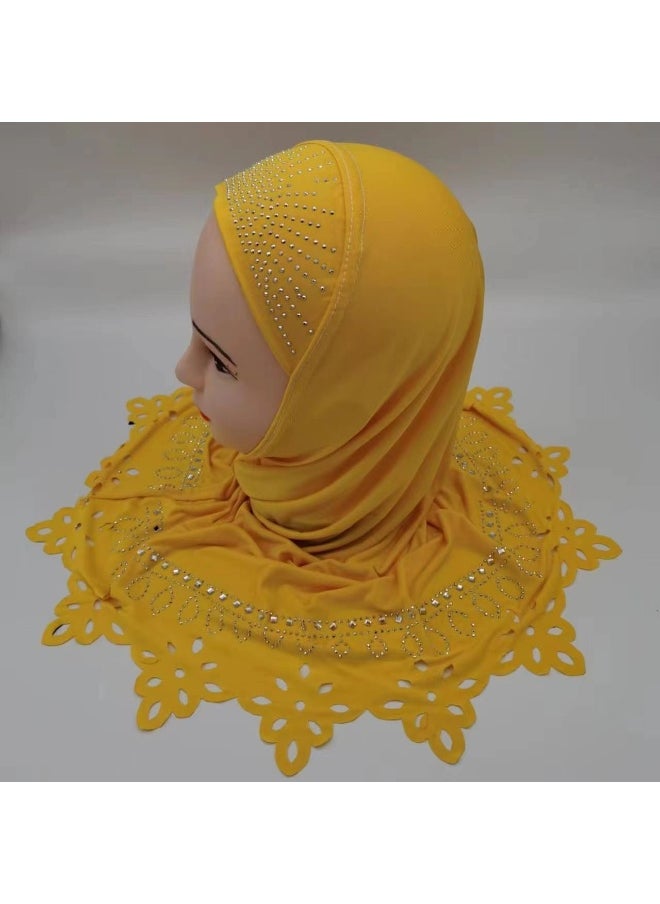 NIBEMINENT - Fashionable Ice Silk Four-Way Stretch Laser Cut Floral Women's Headscarf Cap - Image 1