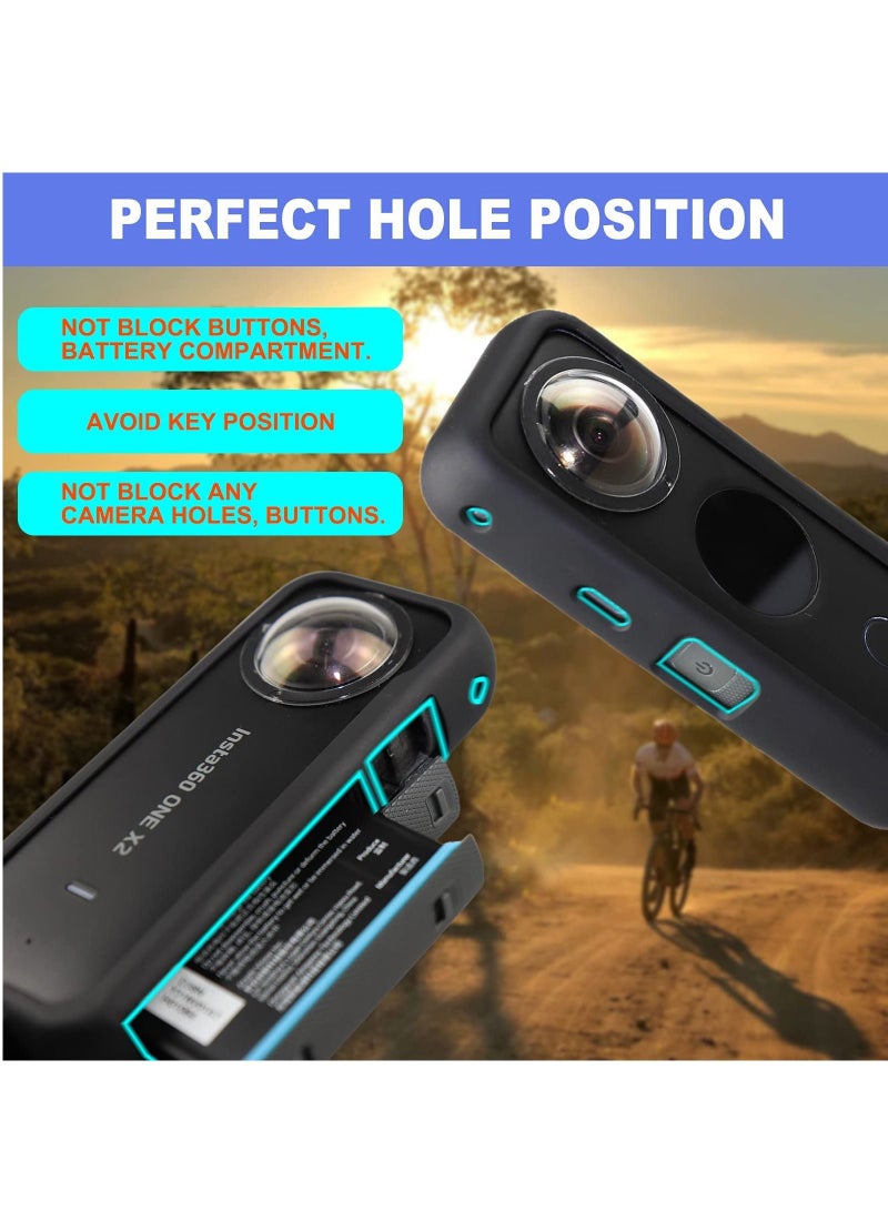 Mounting Bracket for Insta360 ONE X2 Accessories Frame Protective Case Cage with Lens Cap housing Mount  - Image 5