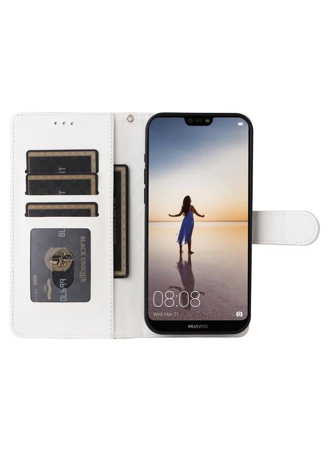 Zaboon Case For Huawei P20 Lite Diamond Lattice Leather Flip Phone Case - Image 4