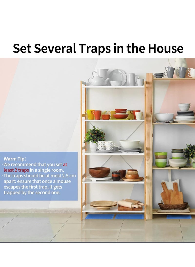 LULU CATCH Mouse & Insect Traps 12 Pack, Heavier Sticky Traps with Non-Toxic Glue for Small Mice & Insects. Sticky Mouse Traps Indoor, Easy to Set, Safe to Children & Pets  - Image 4