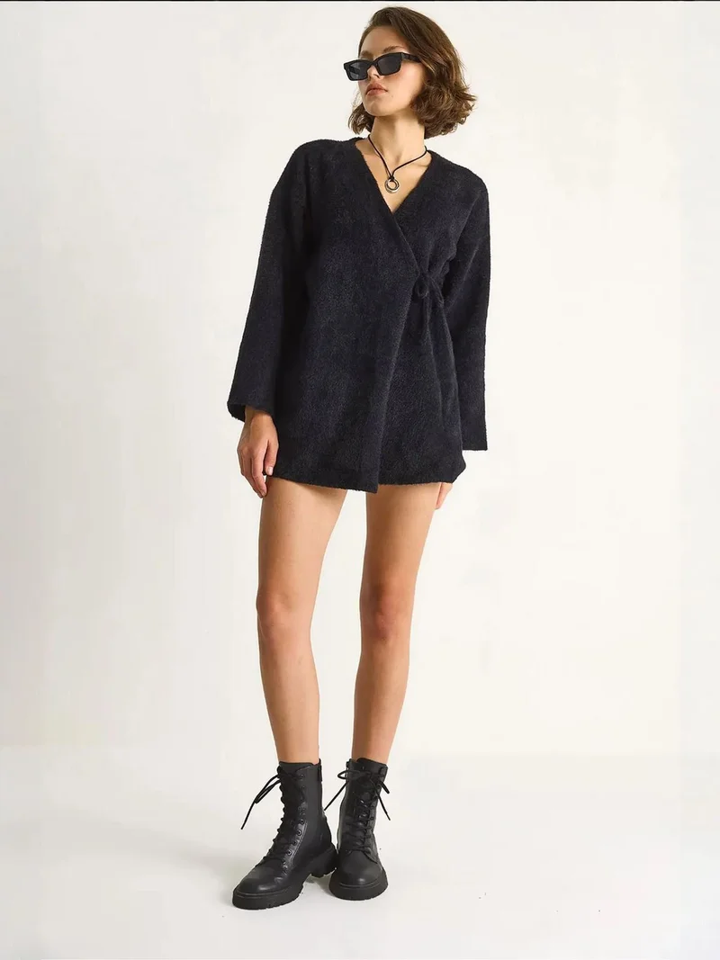 LUCCI Tie Closure Cardigan