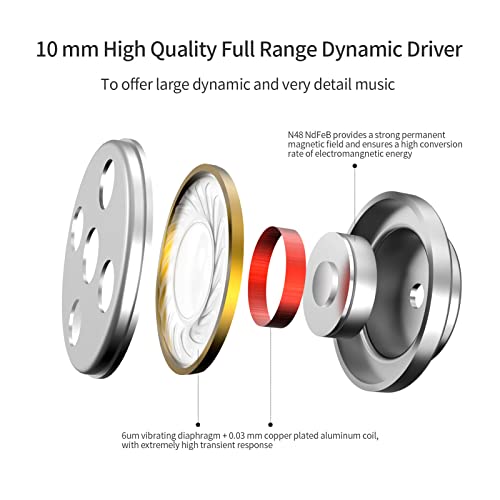 SoundMAGIC E80 Wired Earbuds No Microphone HiFi Stereo Audiophile Earphones Noise Isolating in Ear Headphones Comfortable Fit Super Bass Black Red - Image 2