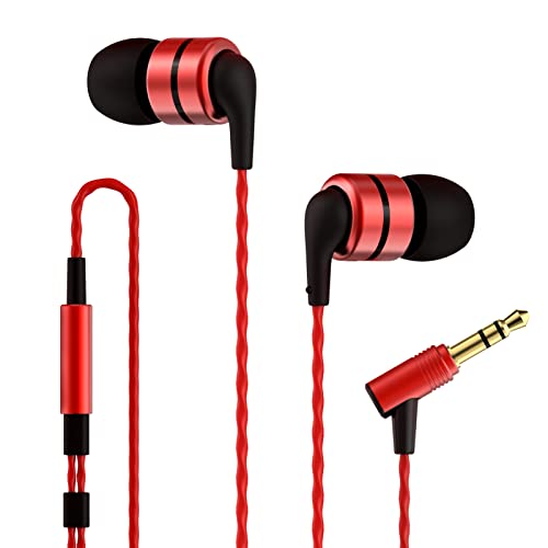 SoundMAGIC E80 Wired Earbuds No Microphone HiFi Stereo Audiophile Earphones Noise Isolating in Ear Headphones Comfortable Fit Super Bass Black Red - Image 1