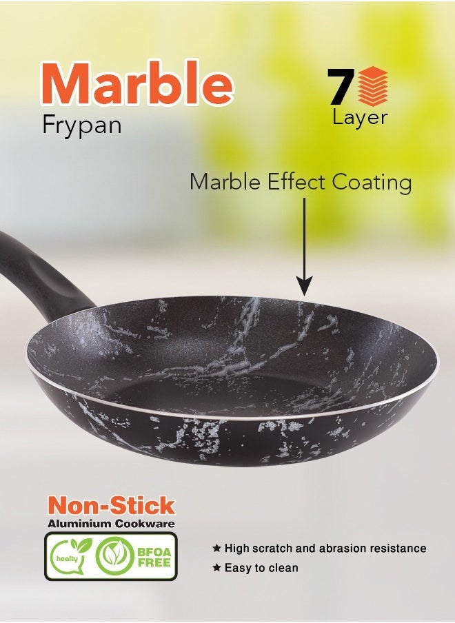 7 Piece Non-Stick Cookware Set Aluminum Pots And Pans Non-Stick Surface Bakelite Handle Stainless Steel Lids PFOA Free Black Marble 16+20+26+20 cm - pzsku/ZBCD2CC576D9EB0FAEFDFZ/45/_/1738655358/02ecd97b-ffe1-4706-9f7a-8272ae190082