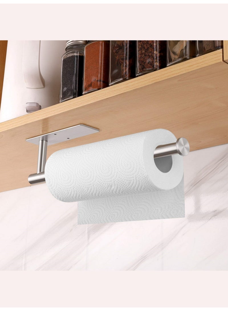 بي إس 304 رفوف مناديل الورق الفولاذ المقاوم للصدأ | رفوف مناديل الورق الجدارية | رفوف الورق تحت خزانة المطبخ | رفوف الورق لزجة مع منشفة الحمام. - Image 1