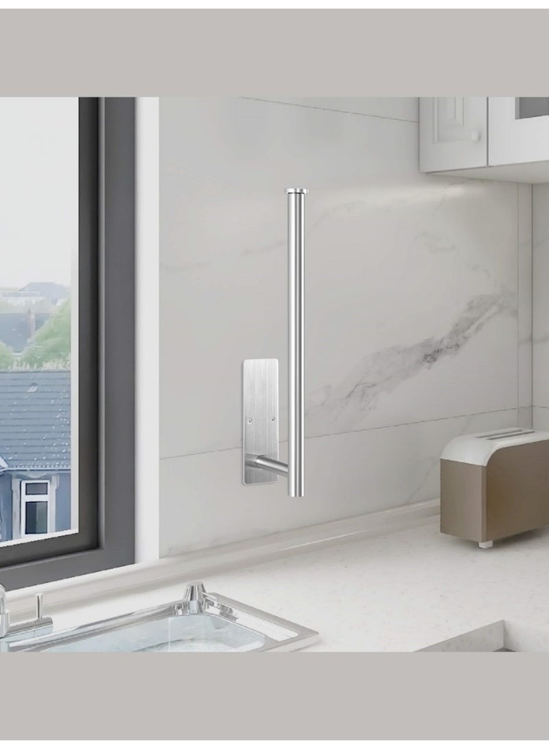 بي إس 304 رفوف مناديل الورق الفولاذ المقاوم للصدأ | رفوف مناديل الورق الجدارية | رفوف الورق تحت خزانة المطبخ | رفوف الورق لزجة مع منشفة الحمام. - Image 4