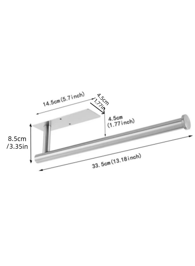 بي إس 304 رفوف مناديل الورق الفولاذ المقاوم للصدأ | رفوف مناديل الورق الجدارية | رفوف الورق تحت خزانة المطبخ | رفوف الورق لزجة مع منشفة الحمام. - Image 2