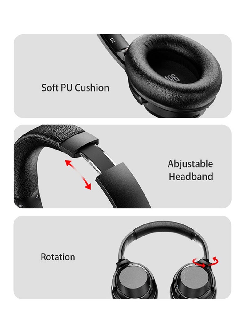 ANC Wireless Bluetooth Headset, Over-Ear Active Noise Reduction for Gaming-esports PC Mobile Tablet