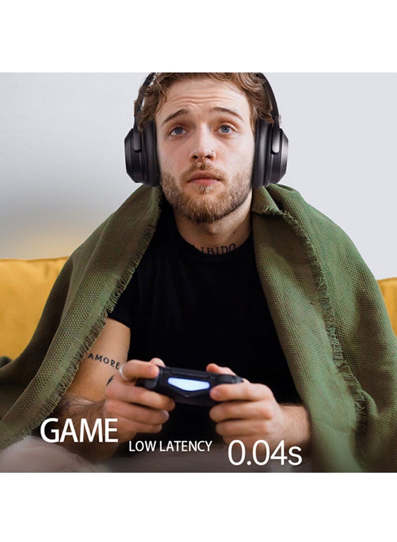 ANC Wireless Bluetooth Headset, Over-Ear Active Noise Reduction for Gaming-esports PC Mobile Tablet