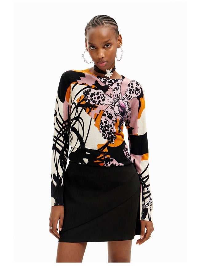 DESIGUAL M. Christian Lacroix orchid pullover - Image 1