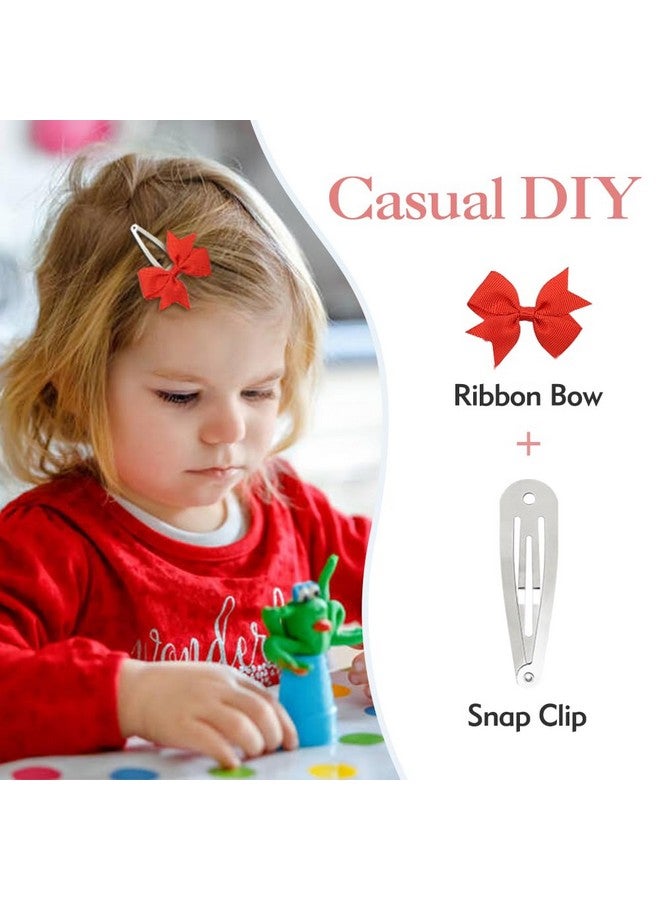 Cinaci 120 Pack Bulk Solid Plain Blank Diy Craft 5Cm/2 Silver Metal Snap Hair Clips With Hole Hair Barrettes For Women Girls Baby Toddlers Kids Teens Hair Accessories - Image 4