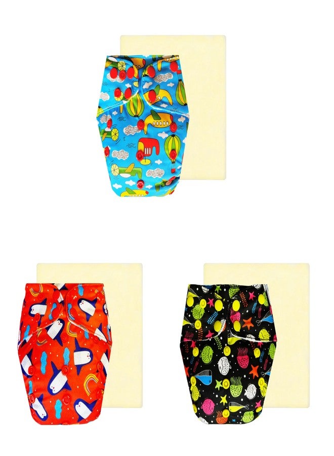 Dumbledo Elite Cloth Diaperwith Magical Soaker (Pack of 3) | Snug Fit | Leakproof | Quick Dry | Trusted by Moms | 3 Months - 3 Years | Unisex Baby - Image 1