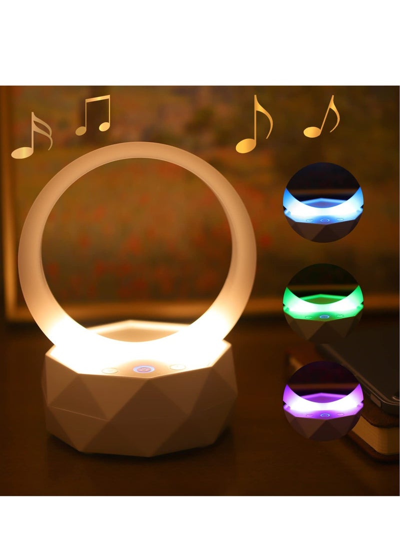 Excefore Bluetooth Speaker Night Light 3 Light Mode Portable Table Lamp Dimming Rgb Multi color Changing Night Light for Girls Boys - Image 1