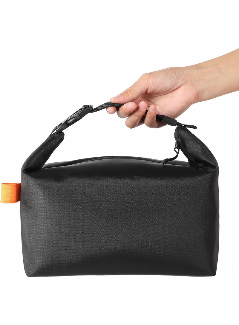 Lunch bag for Adult Women Men, Reusable High Capacity Lunch Tote Bags, Small Leakproof Cooler Food Lunch Containers, Lunch box for Work, Travel, Outdoor, School Picnic (Black) - Image 1