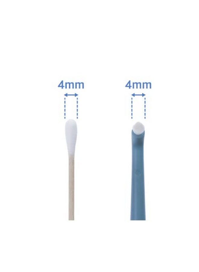 فرشاة أسنان Kitteney Pet للكلاب والقطط بشعيرات فائقة النعومة مقاس 0.06 مم، رأس قابلة للاستبدال، فرشاة أسنان برأسين للأسنان الصغيرة والكبيرة، تنظيف الأسنان والعناية بها بسهولة (رمادي) - Image 5