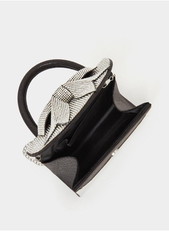Styli Embellished Ribbon Handbag  - Image 4