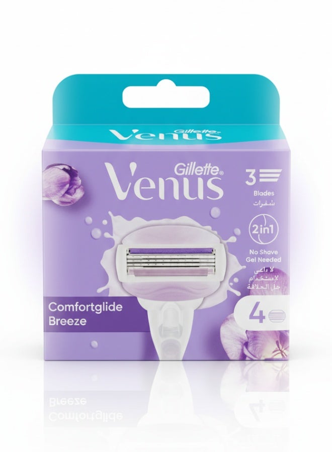 Gillette Venus Comfort glide Breeze Blades x4