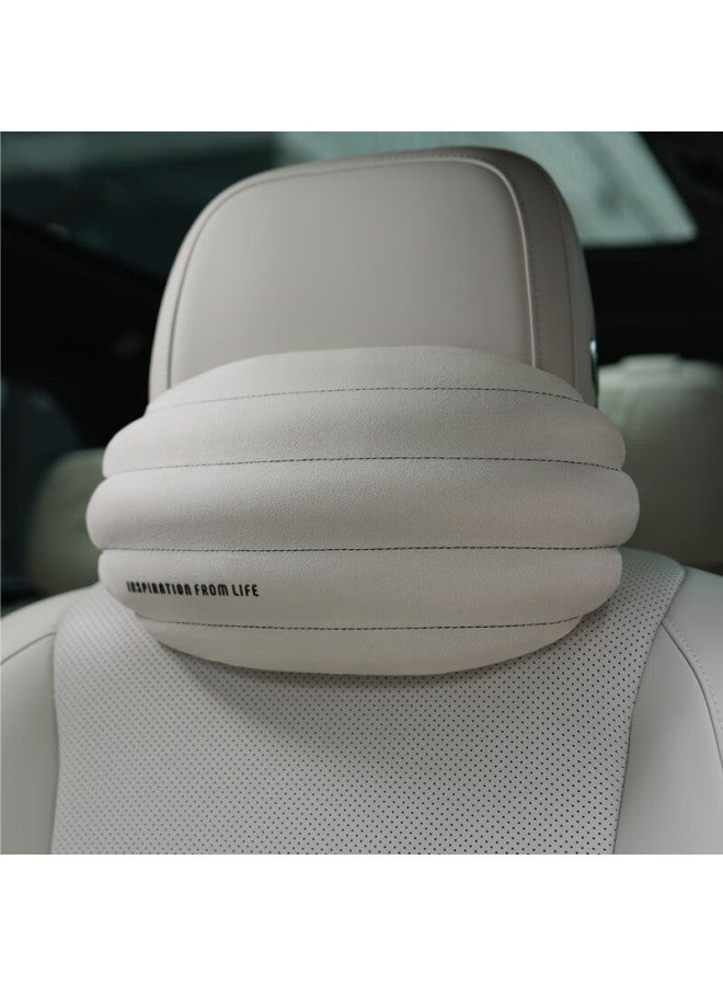 Bbdd Car Air Headrest, Neck Pillow For Vehicles, In-car Cushion, Memory Foam, Comfortable Car Pillow, Simple Design, Charcoal Black - Image 2