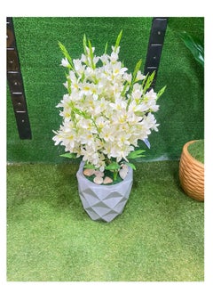 Generic Artificial tree, white, acrylic pot for decoration 