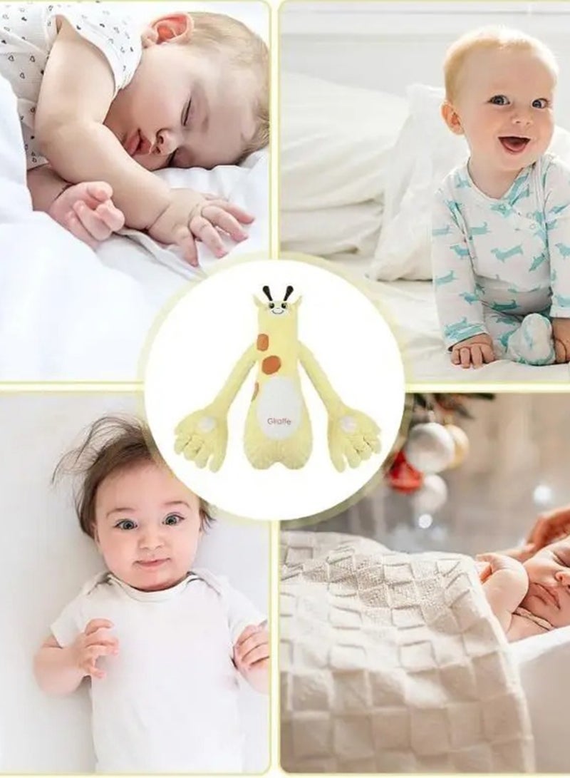 EzzySo Electric Smart Baby Soothing Palm with Music Remote Control Anti-Startle Toddler Sleep Pillow with Cute Giraffe Design for Newborns - Image 3