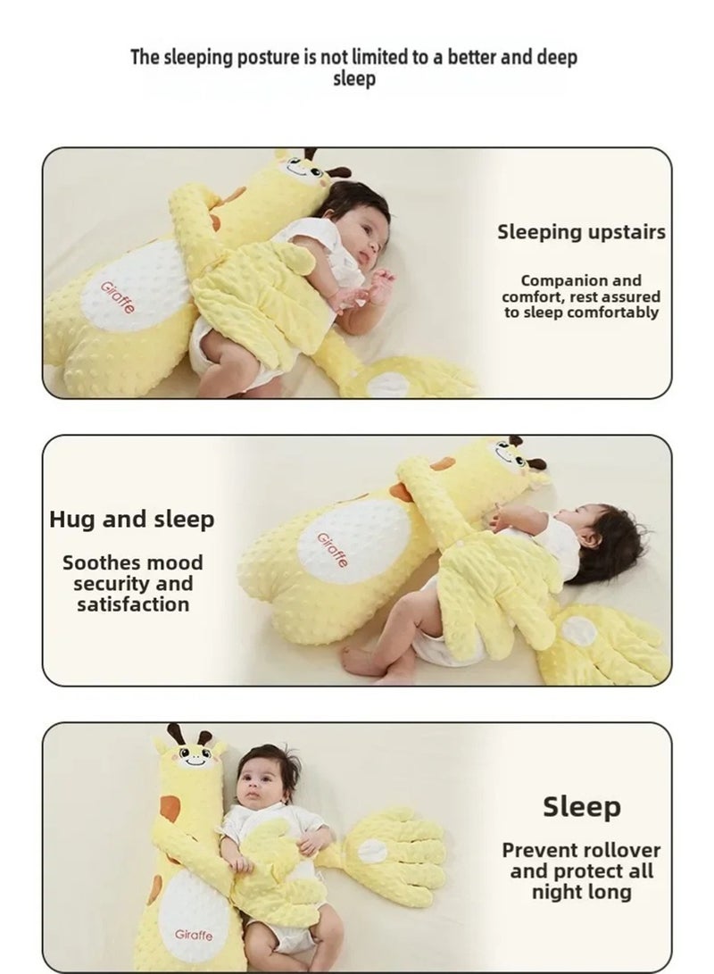 EzzySo Electric Smart Baby Soothing Palm with Music Remote Control Anti-Startle Toddler Sleep Pillow with Cute Giraffe Design for Newborns - Image 5