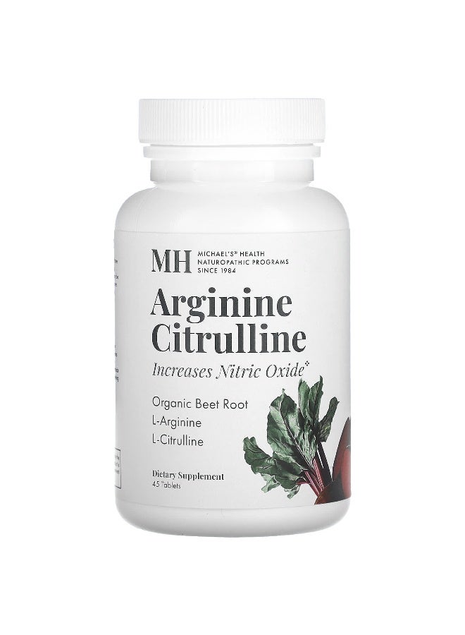 Michael's Naturopathic Michael's Naturopathic, Arginine Citrulline, 45 Tablets - Image 1