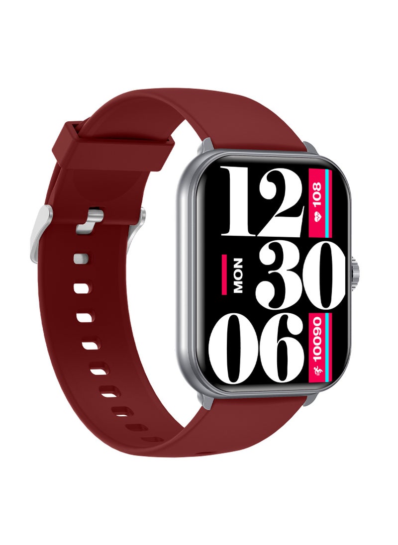 Totulife - STORM V BT Calling Smart Watch, Bluetooth Version 5.1, Battery Lithium Polymer Working Time 3 to 5 Days, Charging Time 1.5 to 2 Hours, Multi Language Support, Extra Strap Included - Grey - Image 1
