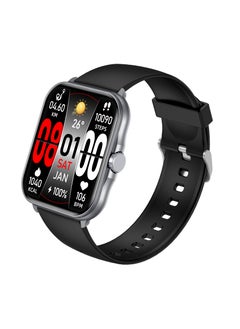 Totulife STORM V BT Calling Smart Watch, Bluetooth Version 5.1, Battery Lithium Polymer Working Time 3 to 5 Days, Charging Time 1.5 to 2 Hours, Multi Language Support, Extra Strap Included - Grey  - Image 1