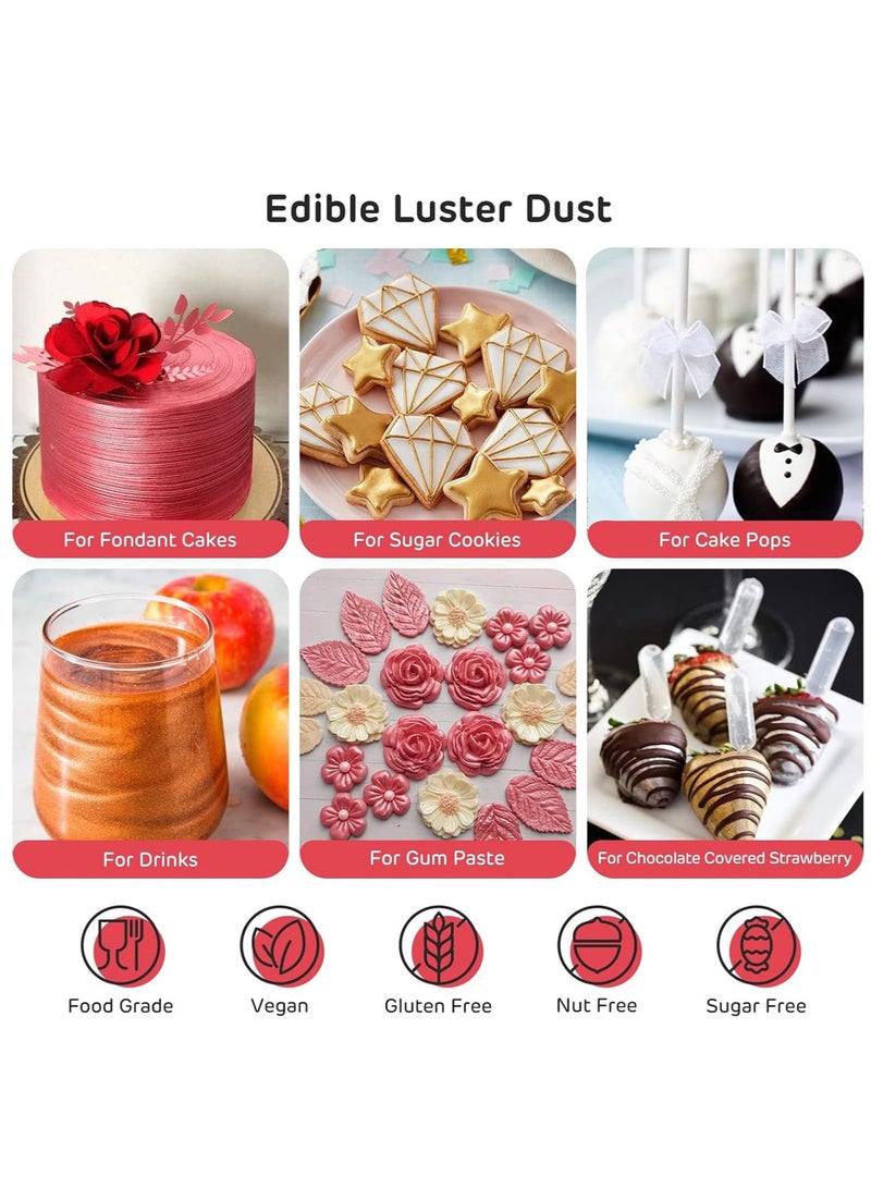 15g Baking decoration powder & Dust Food-Grade Luster Dust Powder for Cake Fondant - Chocolate Decoration - Image 2