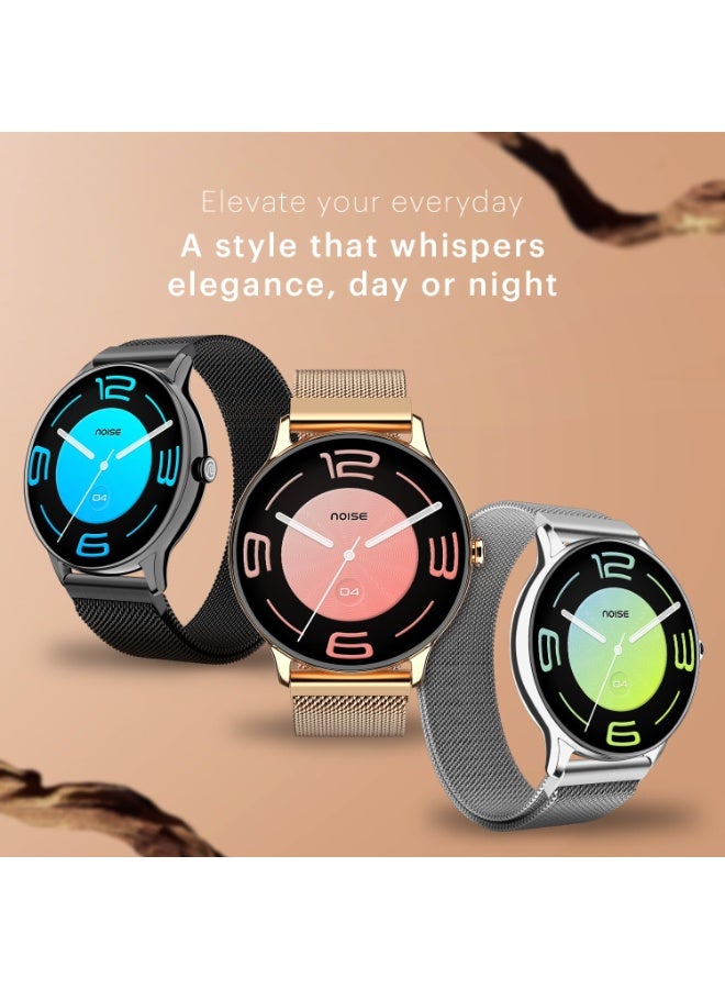 Noise Twist Go Smart Watch 1.39" Display, TruSyncᵀᴹ BT Calling, Glossy Metal Finish, 150+ Watch Faces, IP68, Sleep Tracking, 100+ Sports Modes, Smart Watch for Men and Women (Vintage Brown) - Image 3