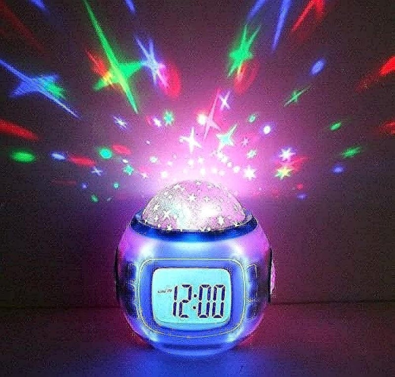 WMM Music Starry Star Sky Projection Alarm Clock