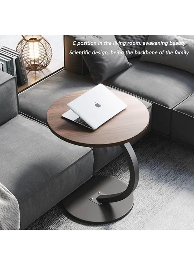 Happy Home Coffee Table Wood Rustic Nightstand Bedside Table Sofa Table Coffee Snack Table Drink Table for Living Room - Image 3