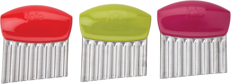 Joie Crinkle Cutter Kitchen Knife for Vegetables, Stainless Steel Blade, Colors May Vary, 1 Count - Image 4