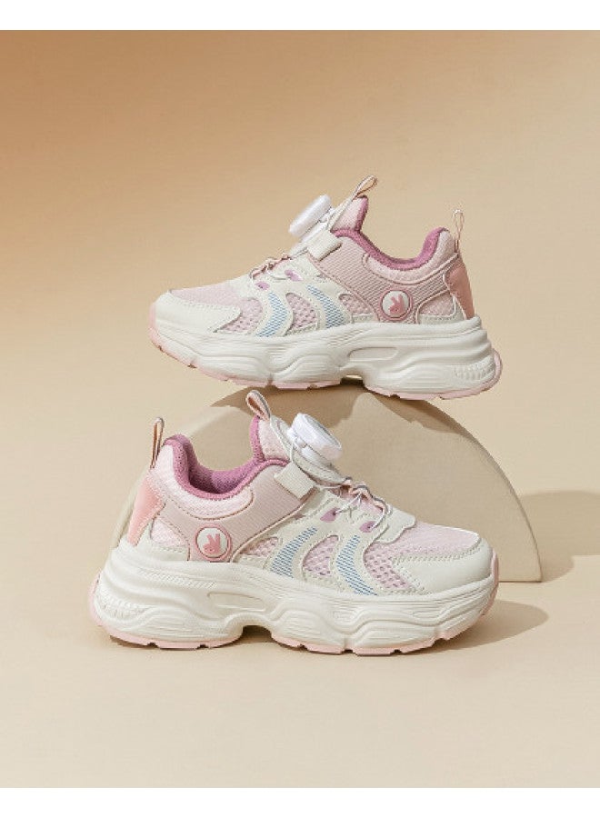 Annil أحذية رياضية للبنين والأطفال الكبار 2025 ربيع/صيف مع حزام دوار وشبكة قابلة للتنفس - حذاء جري مريح ودائم للفتيات - Image 1