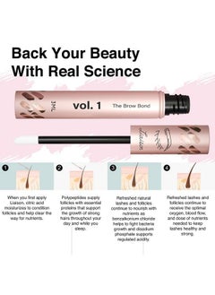 Liaison Brow Bond Eyebrow Growth Serum Brow Growth Complex Boost & Enhancer for Longer Fuller & Thicker Eyebrows Vegan Cruelty Free Paraben Free & Talc Free Irritation Free Formula  - Image 4