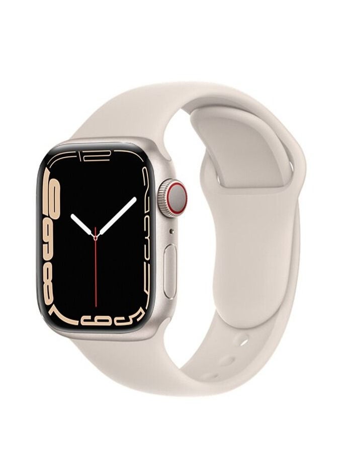Generic - Apple Watch Band 45mm 44mm 42mm Soft Silicone Sport Band Replacement Wrist Strap Compatible for iWatch Apple Watch Series 7/SE/6/5/4/3/2/1 (45mm/44mm/42mm) - Image 1