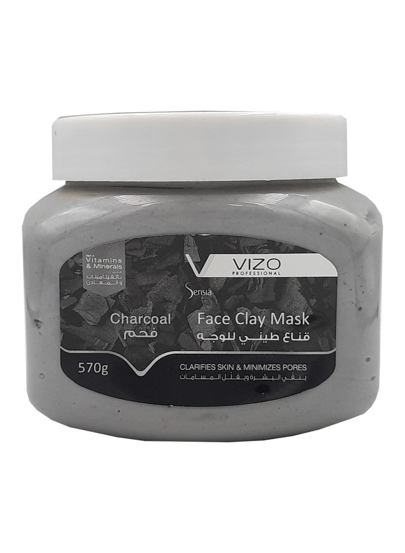 VIZO Sensia Facial Clay Mask Charcoal 570G - Image 3