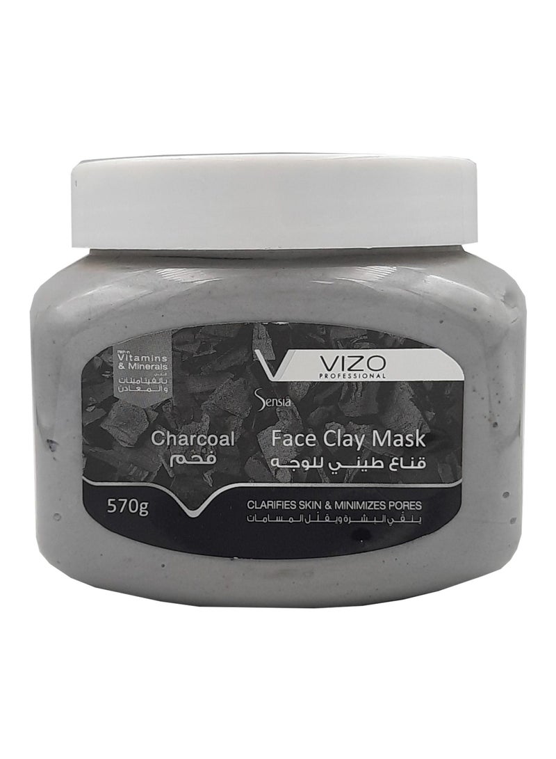 VIZO Sensia Facial Clay Mask Charcoal 570G - Image 1