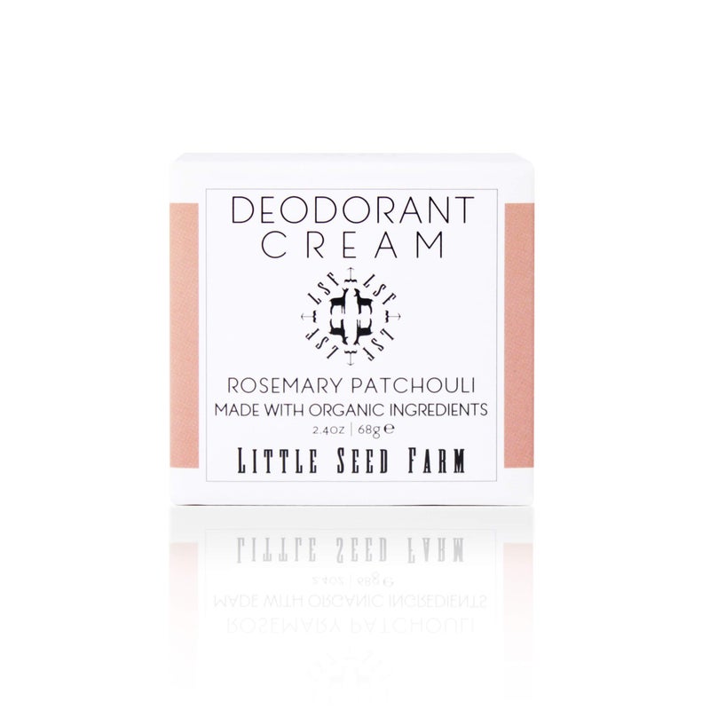 Little Seed Farm All Natural Deodorant Cream - Rosemary Patchouli - Aluminum Free Deodorant for Women or Men, Net Wt. 2.4oz | 68g - Image 1